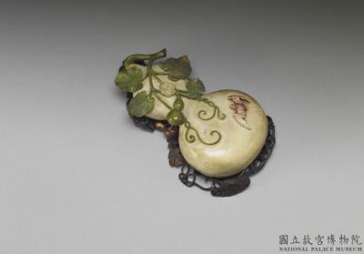 图片[2]-Ivory bottle-gourd (calabash) box with a stand, 18th century.-China Archive